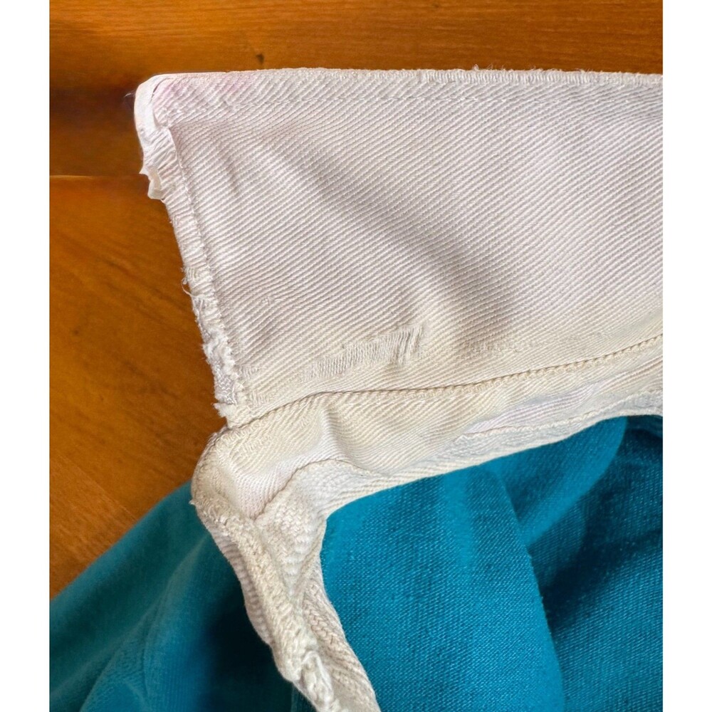 Vtg 90’s Blokecore Preppy Cotton Rugby Shirt Blue/White Colorblock Men L - Picture 7 of 16